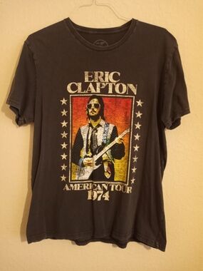 Eric Clapton Graphic Tour T-Shirt - American Tour 1974